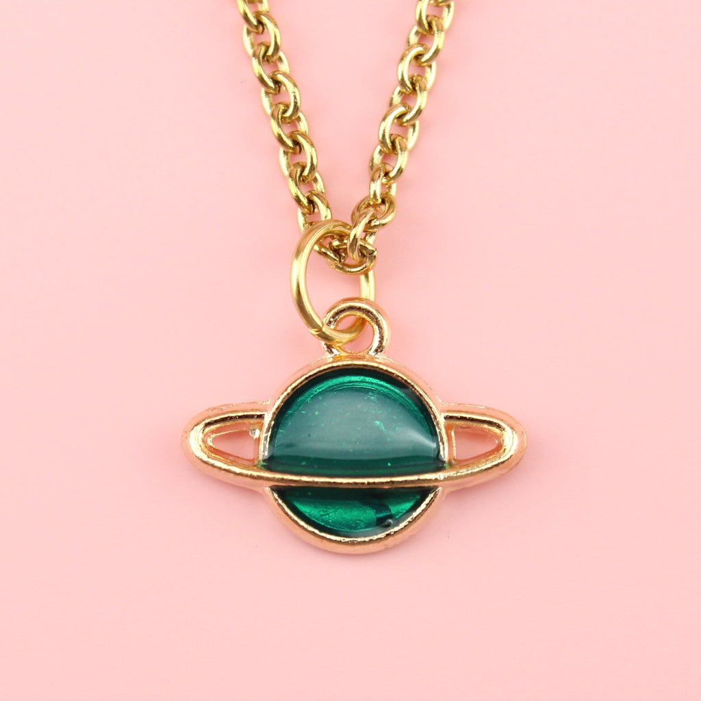 Green Planet Necklace - Sour Cherry