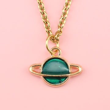 Green Planet Necklace - Sour Cherry