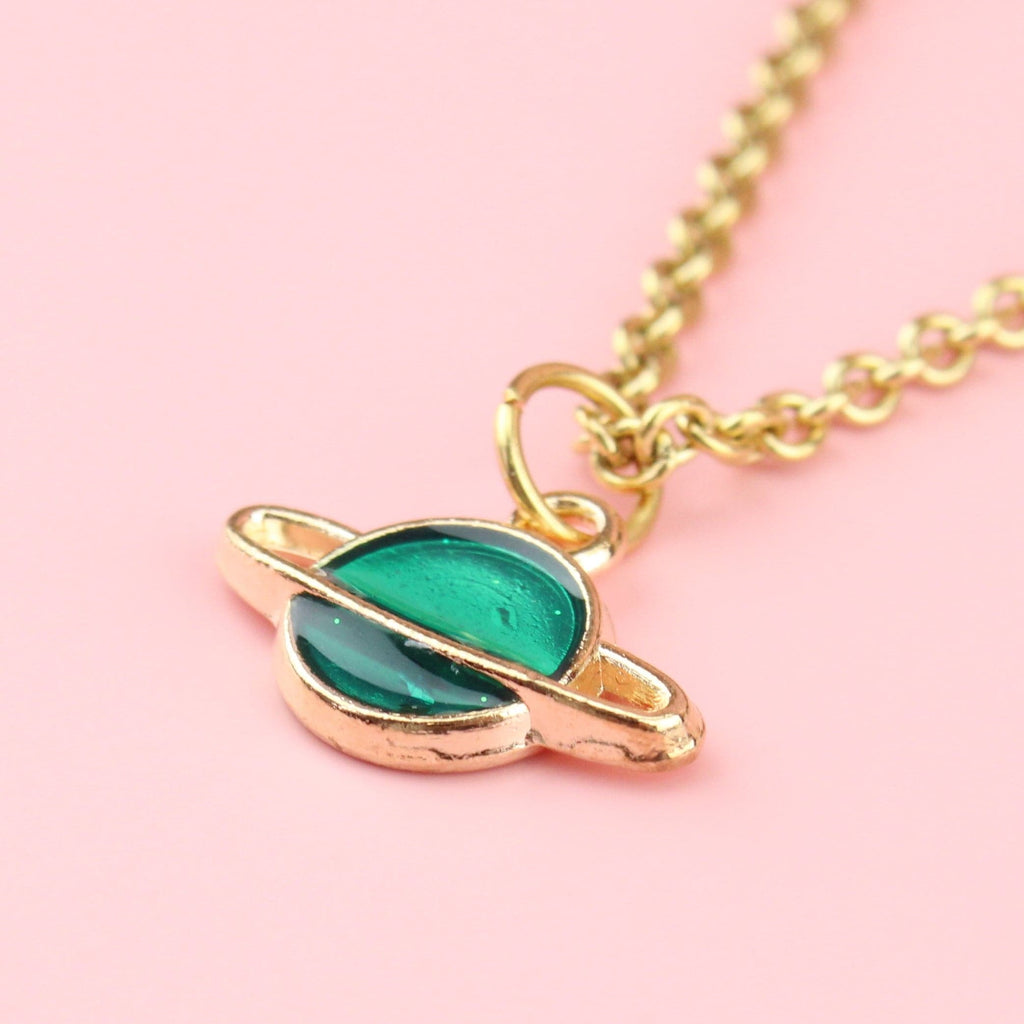Green Planet Necklace - Sour Cherry