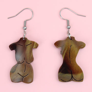 Birthday Suit Earrings- Chestnut - Sour Cherry
