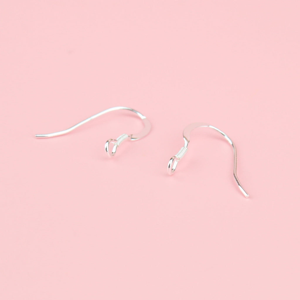 925 Sterling Silver Earwires - Sour Cherry