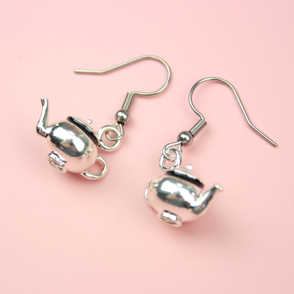Teapot Earrings - Sour Cherry