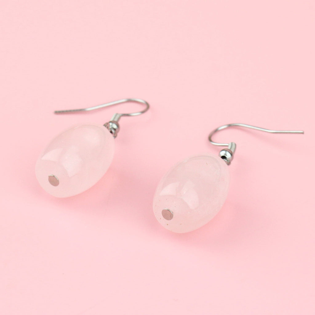 Rose Quartz Earrings - Sour Cherry