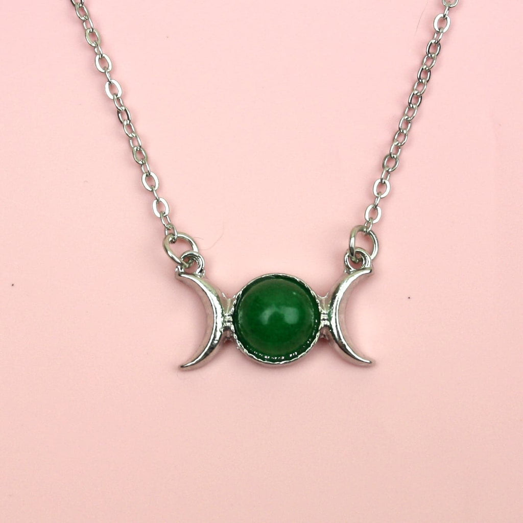 Jade Moon Necklace - Sour Cherry