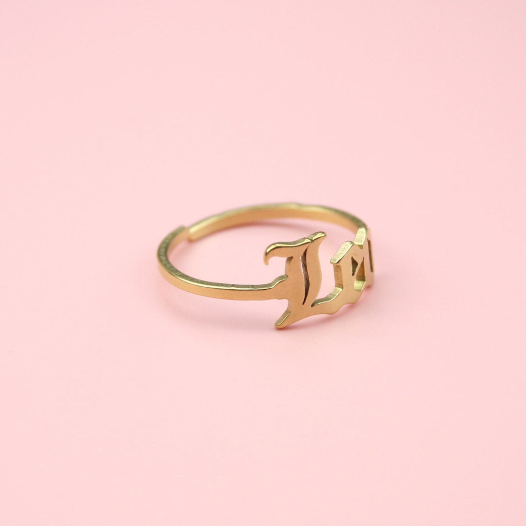 Leo Zodiac Ring (Gold Plated) - Sour Cherry