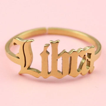 Libra Zodiac Ring (Gold Plated) - Sour Cherry
