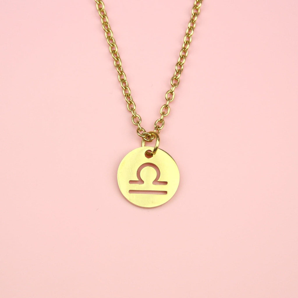 Libra Necklace (Gold Plated) - Sour Cherry