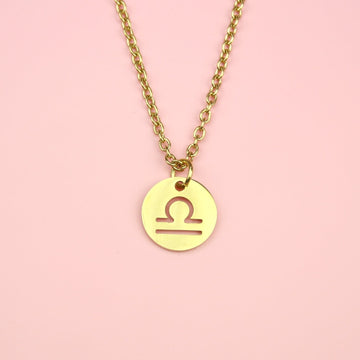 Libra Necklace (Gold Plated) - Sour Cherry