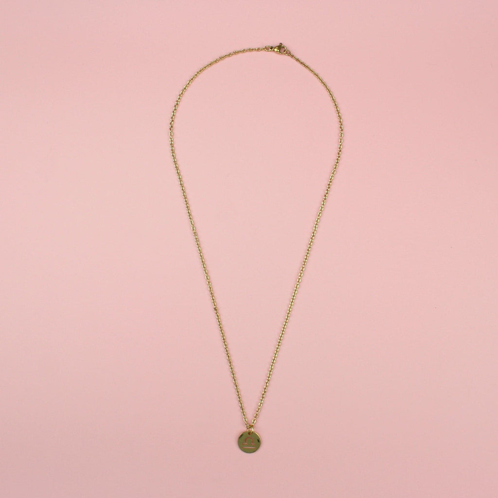 Libra Necklace (Gold Plated) - Sour Cherry