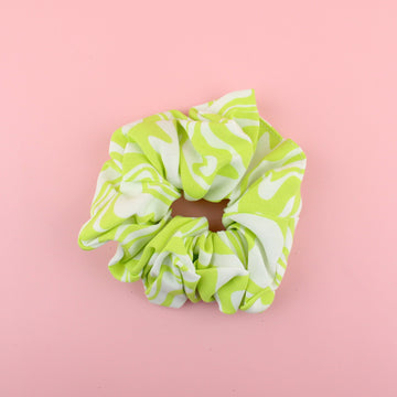 Lime Green Wavy Scrunchie - Sour Cherry