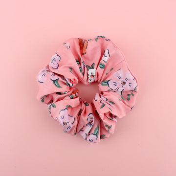 Pink Blossom Scrunchie - Sour Cherry