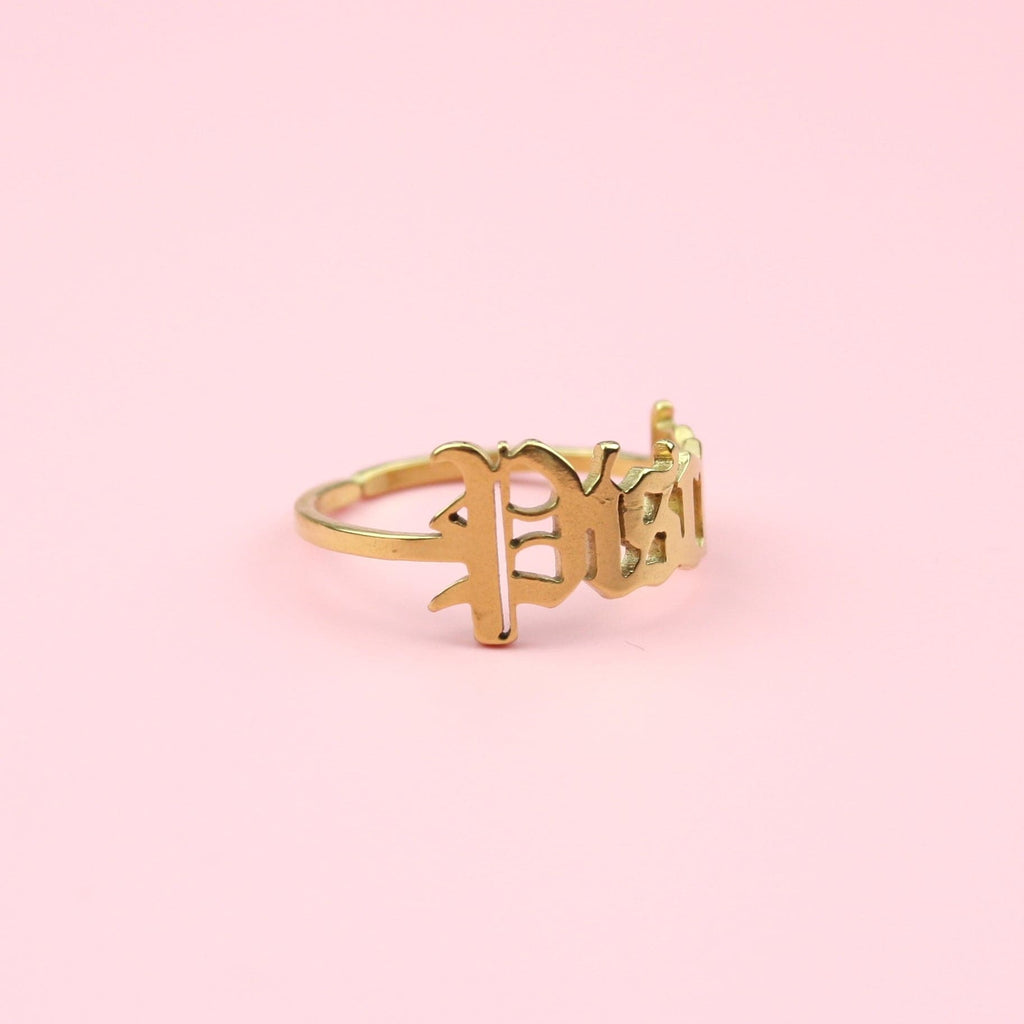 Pisces Zodiac Ring (Gold Plated) - Sour Cherry