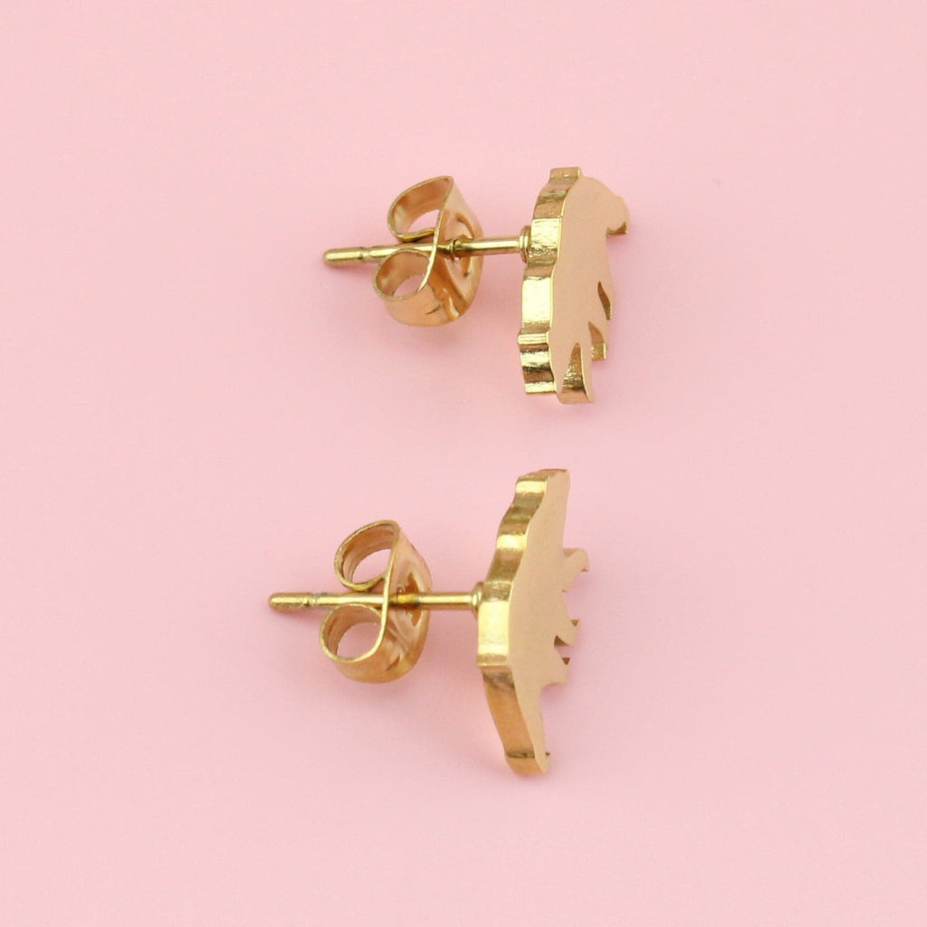 Polar Bear Stud Earring (Gold Plated) - Sour Cherry