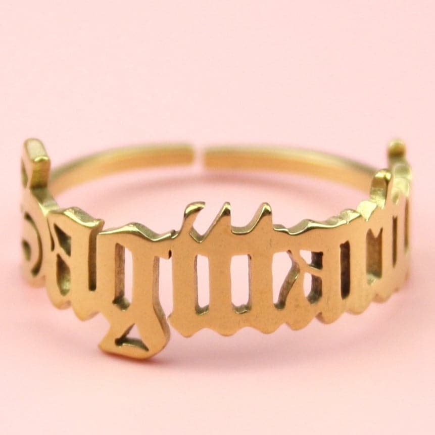Sagittarius Zodiac Ring (Gold Plated) - Sour Cherry