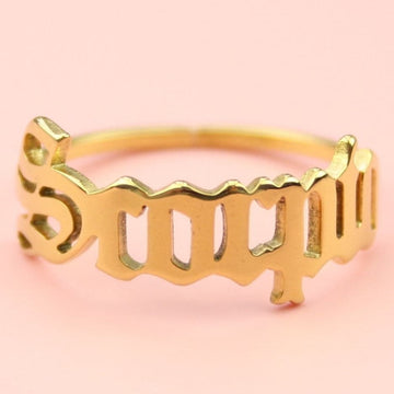 Scorpio Zodiac Ring (Gold Plated) - Sour Cherry