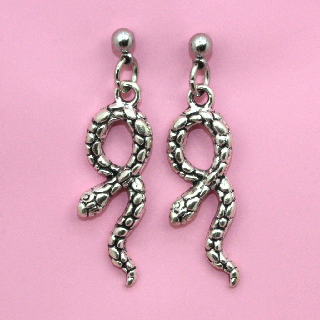 Snake Earrings - Sour Cherry