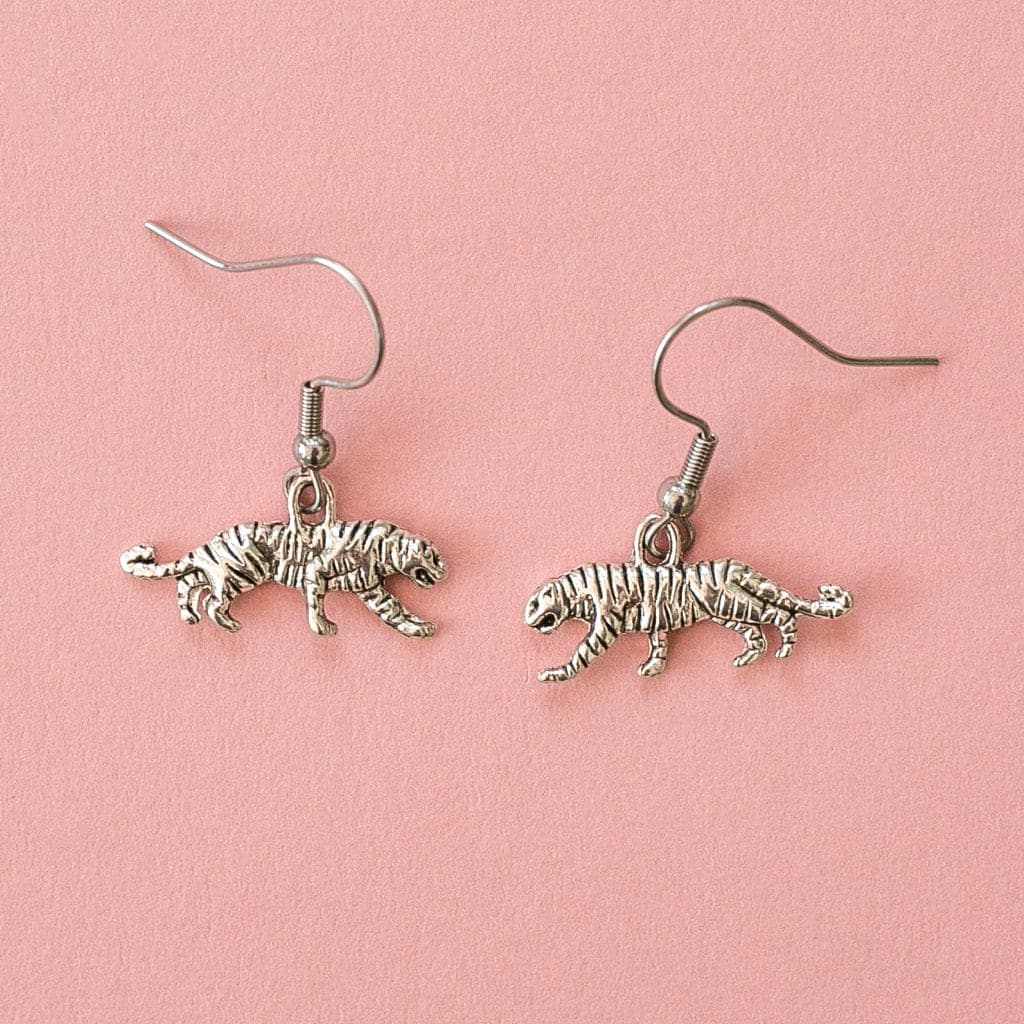 Tiger Earrings - Sour Cherry