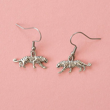 Tiger Earrings - Sour Cherry