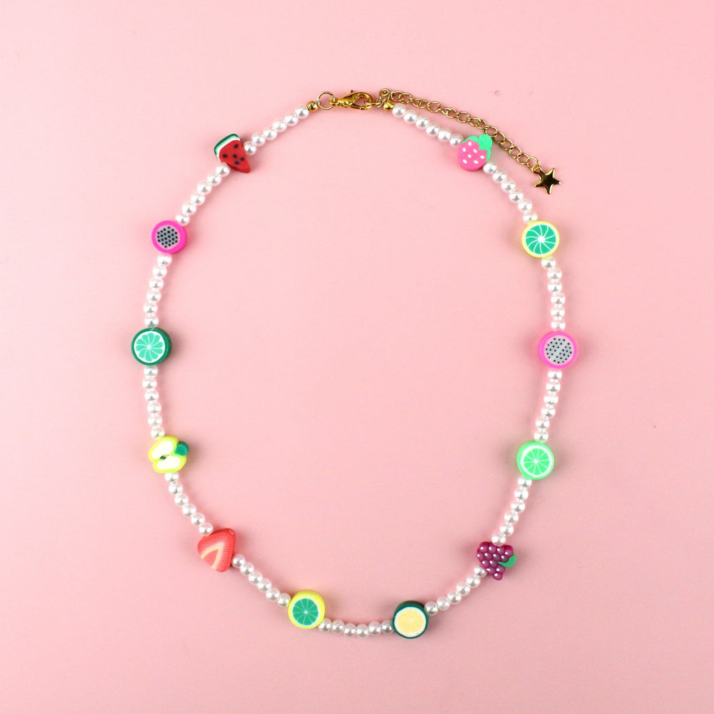 Squeeze The Day Fruit Necklace - Sour Cherry