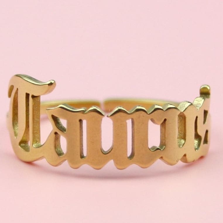 Taurus Zodiac Ring (Gold Plated) - Sour Cherry