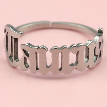 Taurus Zodiac Ring - Sour Cherry