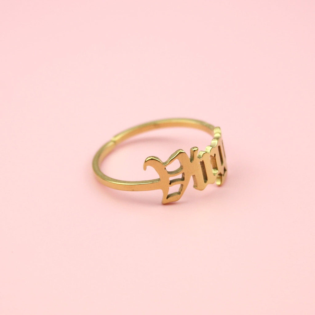 Virgo Zodiac Ring (Gold Plated) - Sour Cherry