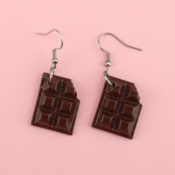 Wake Me Up Before You Cocoa Chocolate Earrings - Sour Cherry